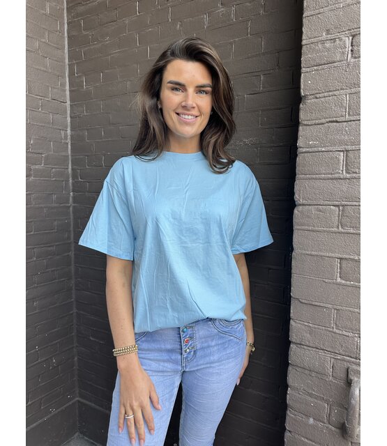 T-shirt New York  Blauw