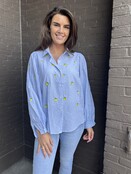 Blouse Citroen Lichtblauw