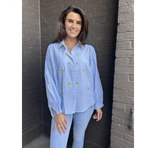 Blouse Citroen Lichtblauw