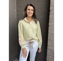 Blouse Palmboom Geel
