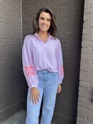 Blouse Palmboom Roze