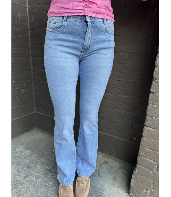 Jeans Flare Strass