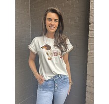 T-shirt Teckel Camel