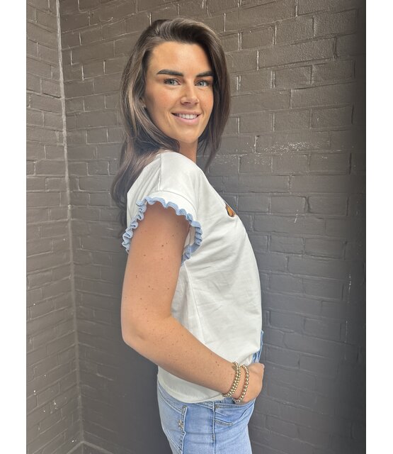 T-shirt Teckel Blauw