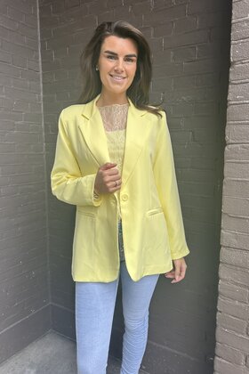 Blazer Dion Plussize geel