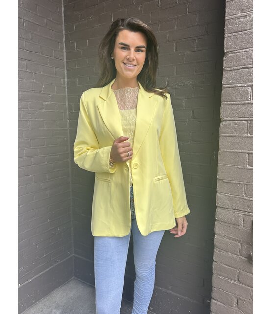Blazer Dion Plussize geel