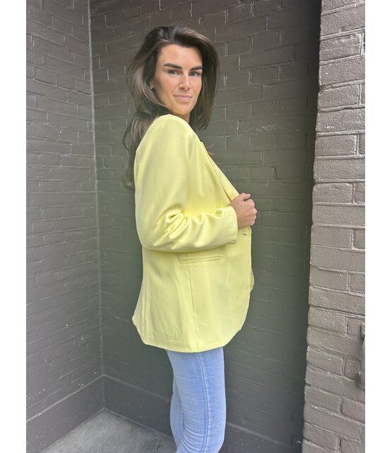 Blazer Dion Plussize geel