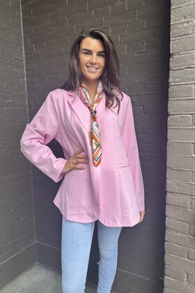 Blazer Dion Plussize Roze