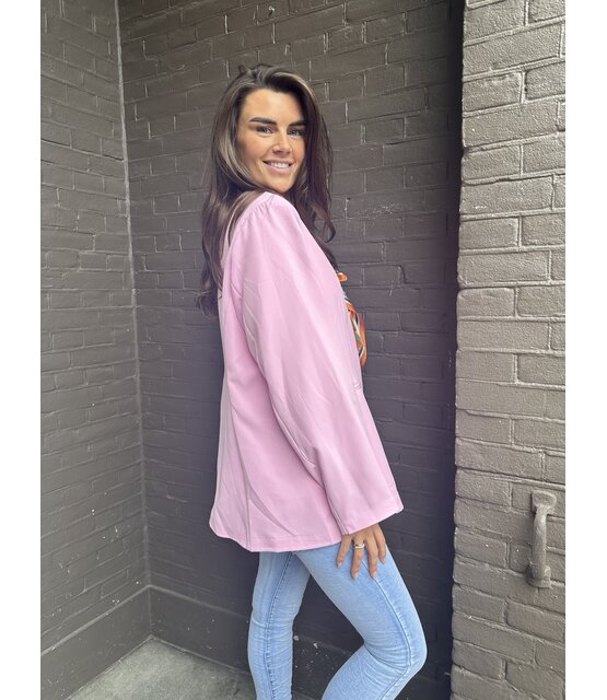Blazer Dion Plussize Roze
