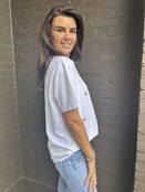 T-shirt Hart Wit/goud