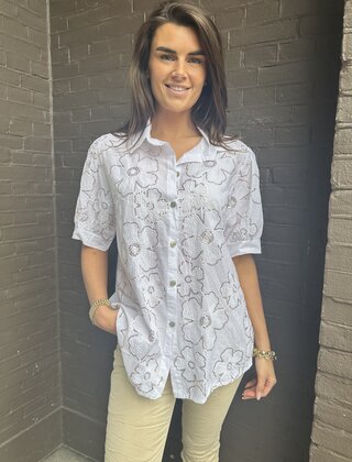 Blouse Glam Off-white