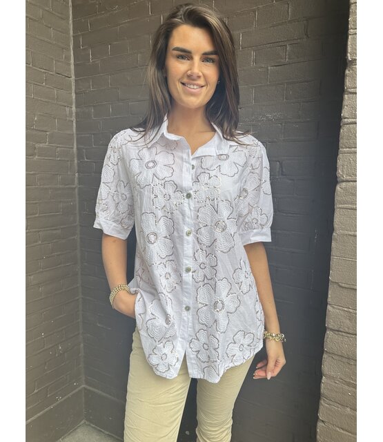 Blouse Glam Off-white