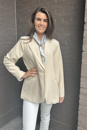 Blazer Dion Plussize Beige