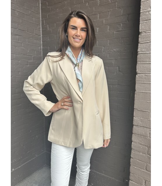 Blazer Dion Plussize Beige