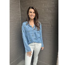 Blouse Denim Palmboom