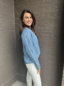 Blouse Denim Palmboom