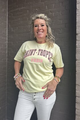 T-shirt St Tropez Geel