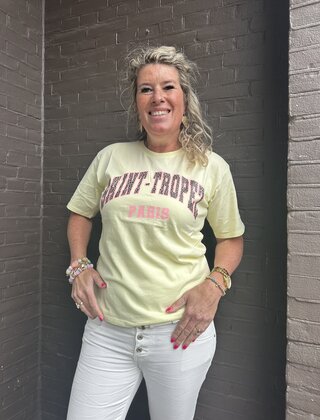 T-shirt St Tropez Geel