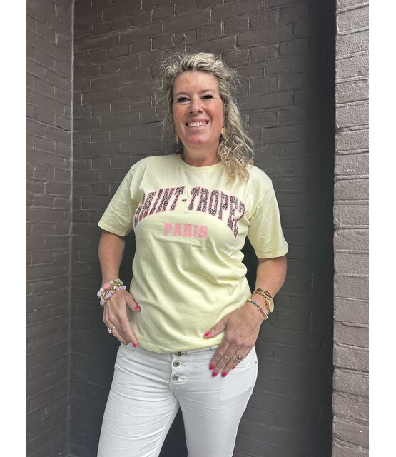T-shirt St Tropez Geel