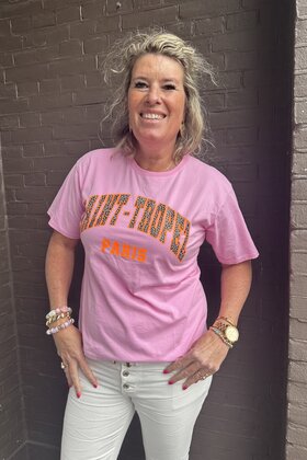 T-shirt St Tropez Roze