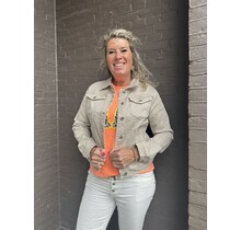 Jas Denim Beige