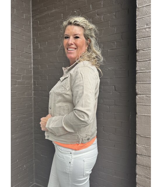 Jas Denim Beige