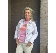 Jas Denim Wit