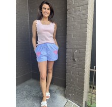 Short Palmboom Blauw