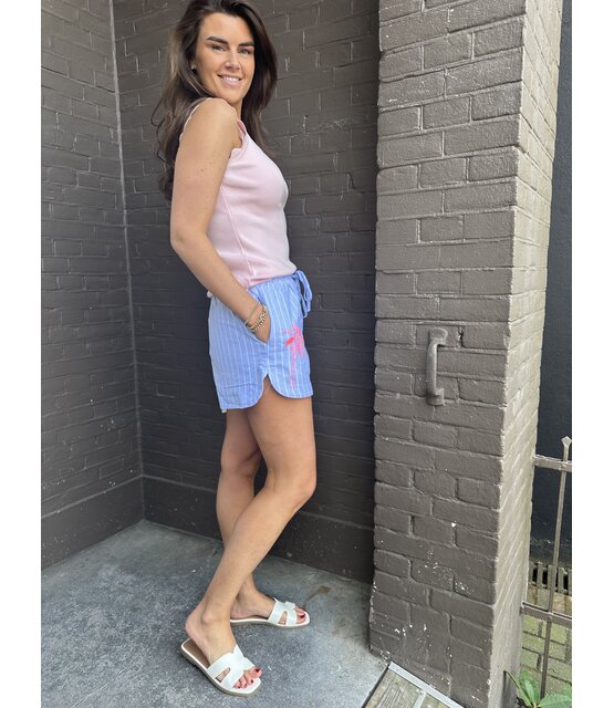 Short Palmboom Blauw