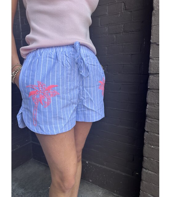 Short Palmboom Blauw