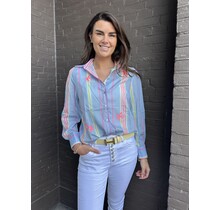 Blouse Yindra Blauw/color