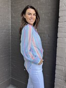 Blouse Yindra Blauw/color
