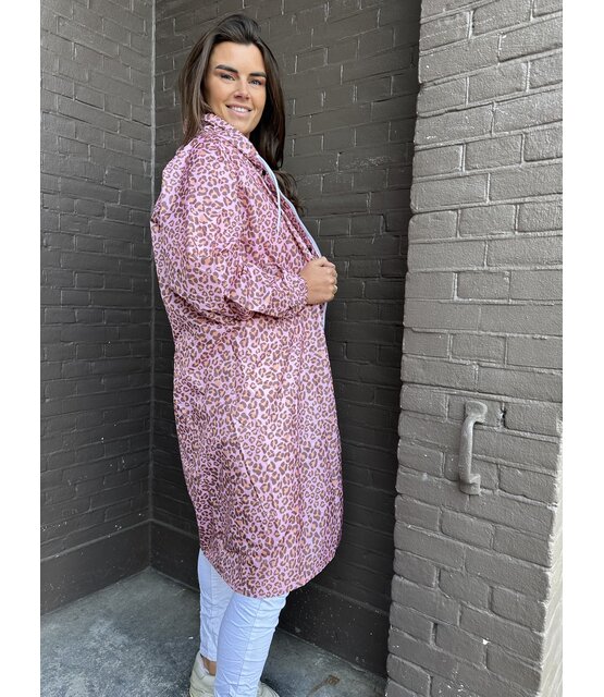 Regenjas Panter Roze