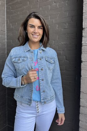 Jas Denim Strass