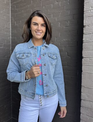 Jas Denim Strass