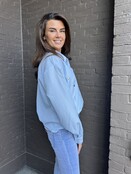 Blouse Love blauw