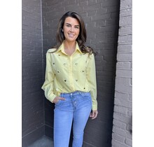 Blouse Love geel