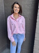 Blouse Love roze
