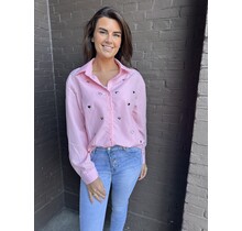 Blouse Love roze