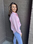 Blouse Love roze