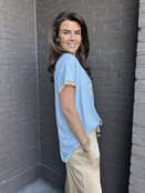 Top Ballerina Blauw