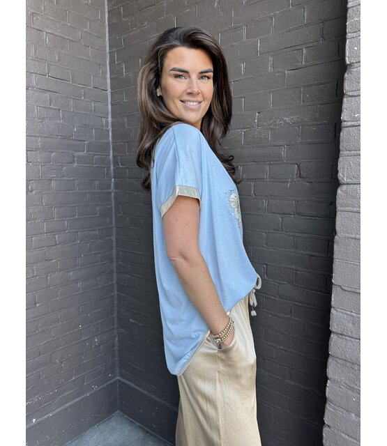 Top Ballerina Blauw