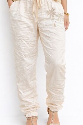 Broek Palmboom Beige
