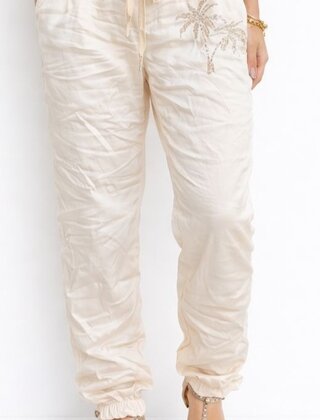 Broek Palmboom Beige
