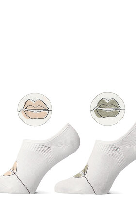 Sokken Lips Goud/Zilver 2paar