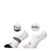 Sokken Ciao bella Zwart/Wit 2paar