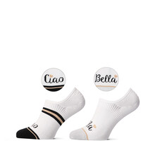 Sokken Ciao bella Zwart/Wit 2paar