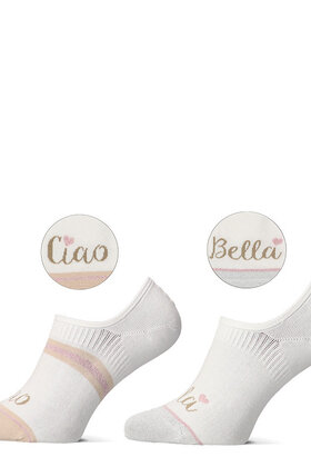 Sokken Ciao bella Beige 2 paar