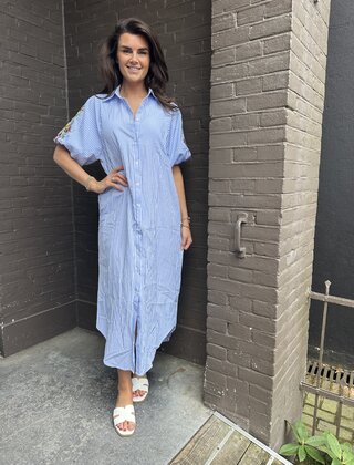 Jurk Bohemian Streep