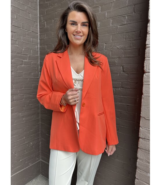 Blazer Dion oranje Plussize